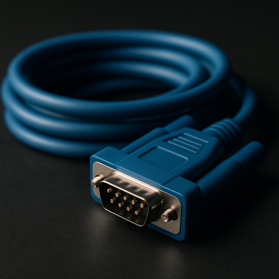 Een seriële kabel: alle bits achter elkaar over dezelfde geleider