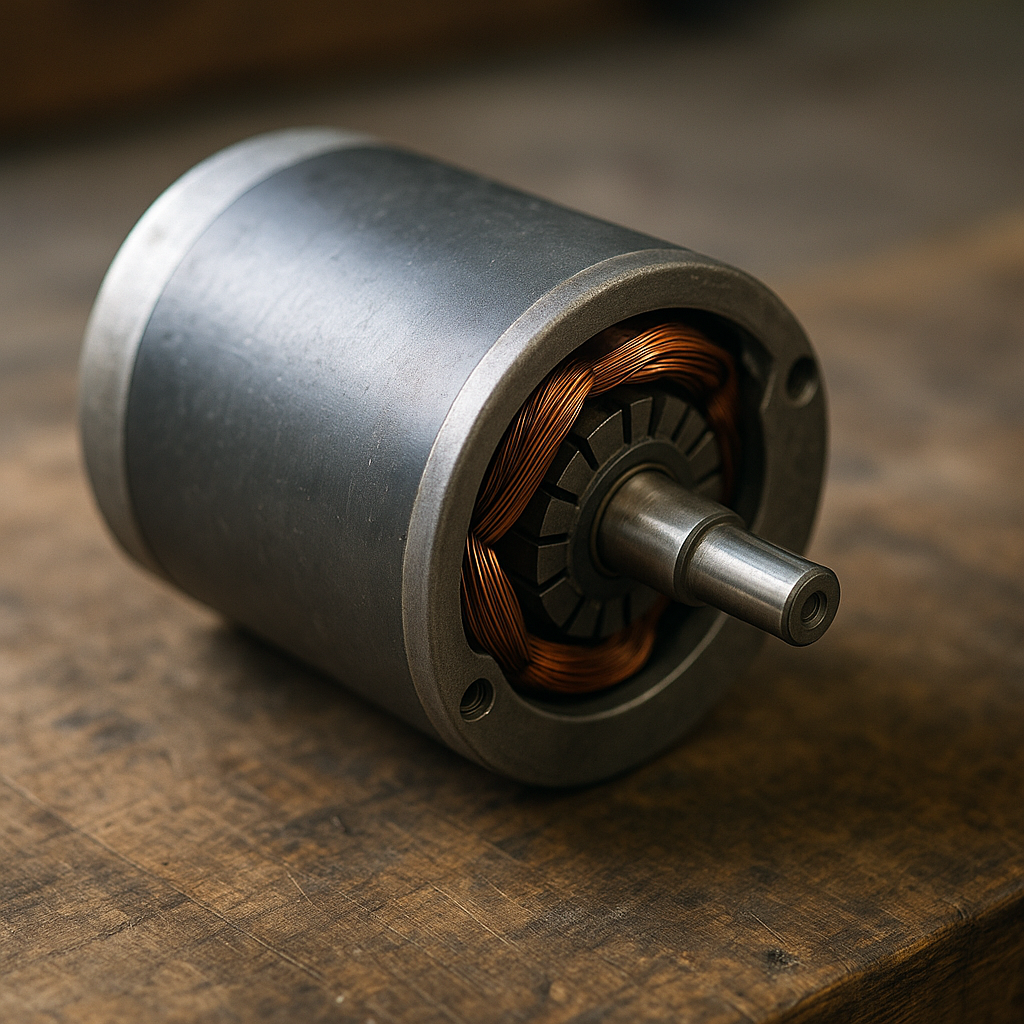 Een generator (dynamo): zet mechanische energie om in elektrische energie