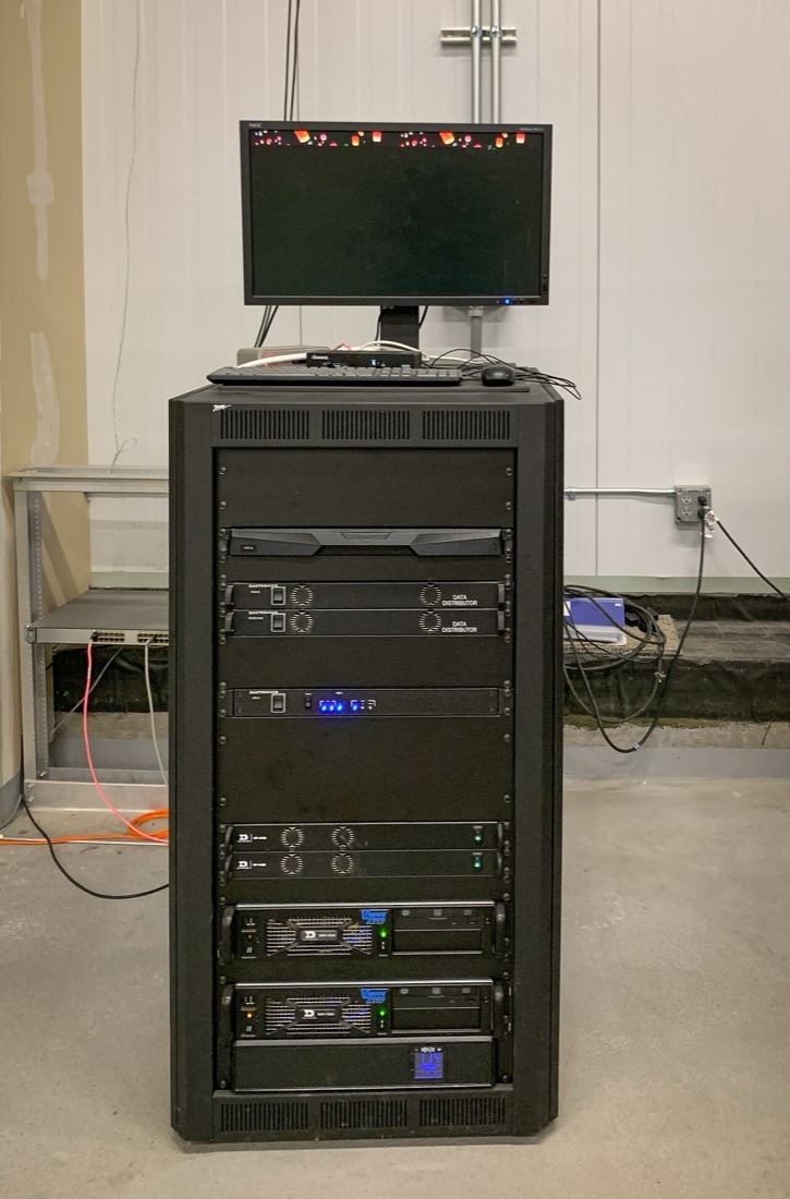 Server rack in een datacenter